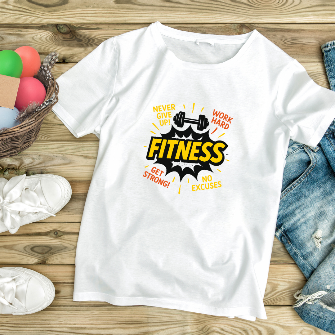Never Give Up! Fitness T-Shirt