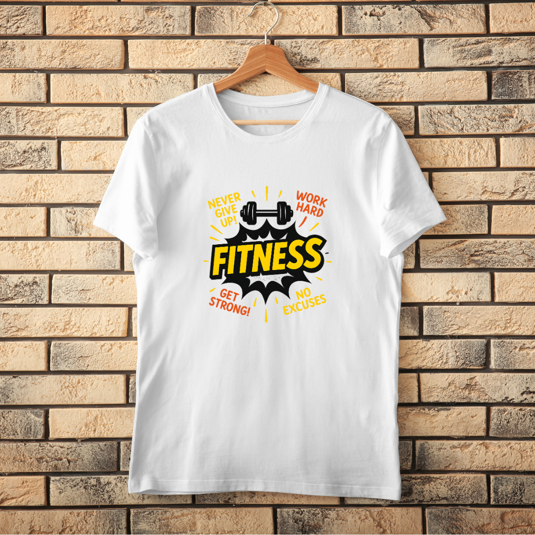 Never Give Up! Fitness T-Shirt