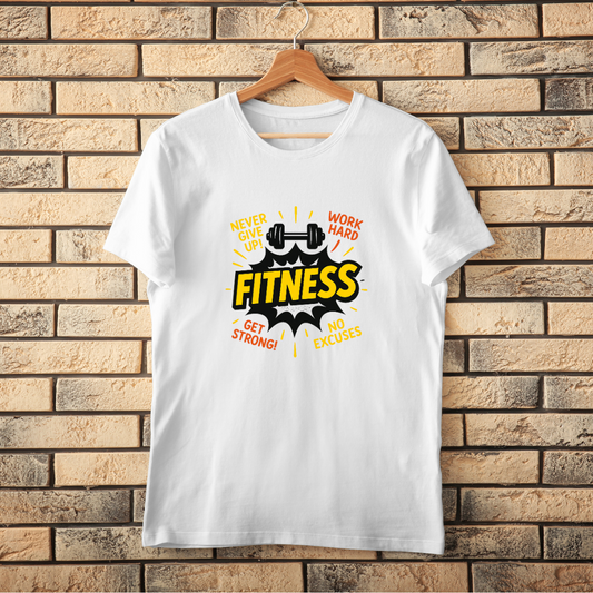 Never Give Up! Fitness T-Shirt