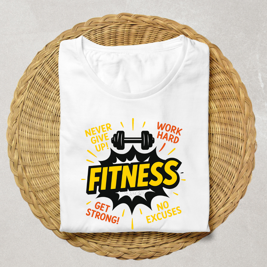 Never Give Up! Fitness T-Shirt