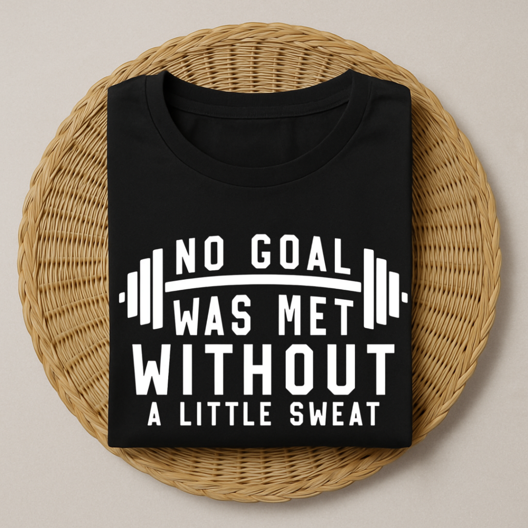 No Goal Was Met Without A Little Sweat T-Shirt