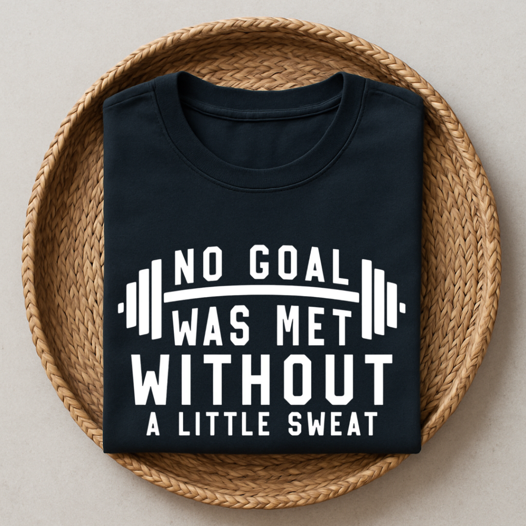 No Goal Was Met Without A Little Sweat T-Shirt