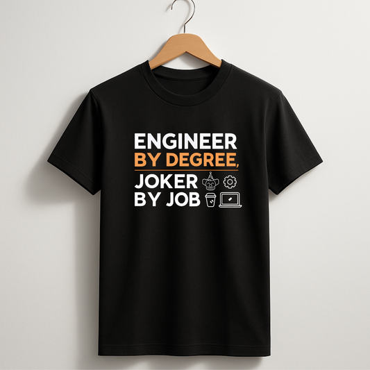 Engineer By Degree Joker by Job T-Shirt